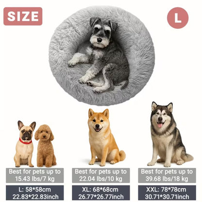 CloudCuddle™ Plush Donut Pet Bed