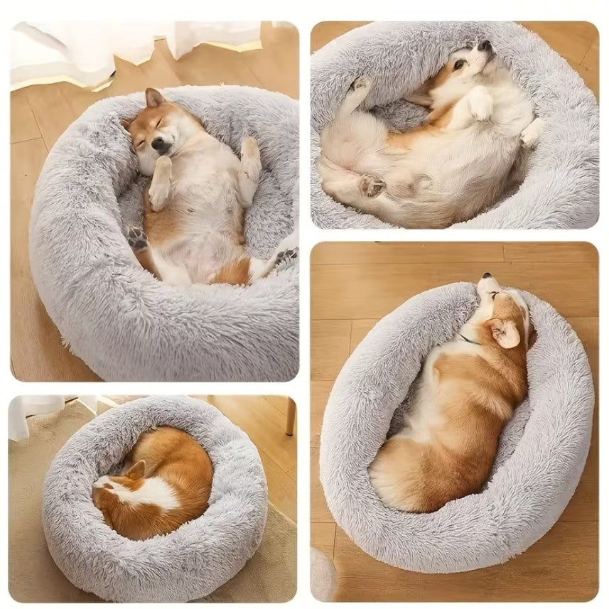 CloudCuddle™ Plush Donut Pet Bed