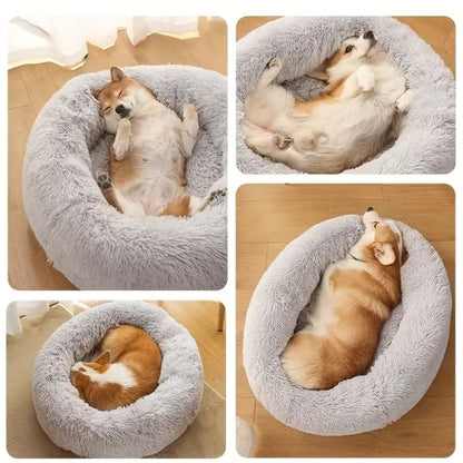 CloudCuddle™ Plush Donut Pet Bed