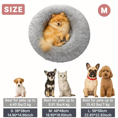 CloudCuddle™ Plush Donut Pet Bed