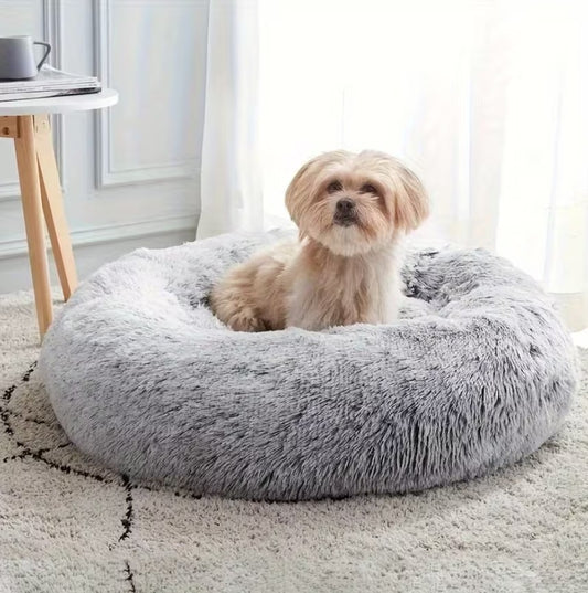 CloudCuddle™ Plush Donut Pet Bed
