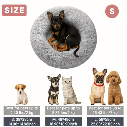 CloudCuddle™ Plush Donut Pet Bed